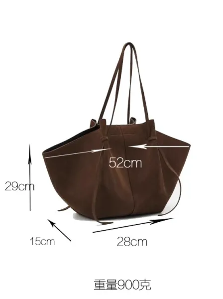 Jacquemus Le Chiquito Brown Suede Tote Bag Handbags - 2