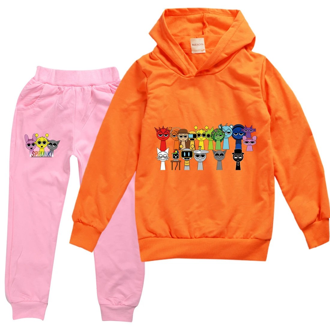 Sprunki Matching Sets Character Graphic Hoodie and Jogger Set image 3