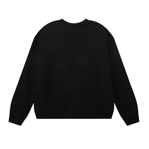 Design Runti Graphic Print Oversized Crewneck Sweatshirt White Hoodie - 6