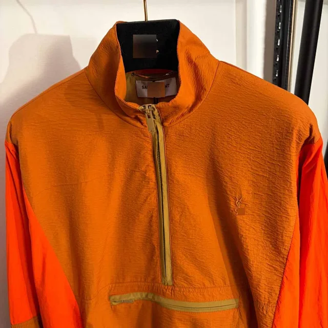 Unbranded Jackets Half-Zip Pullover Jacket with Stand Collar and Front Zip Pocket product detail image 4