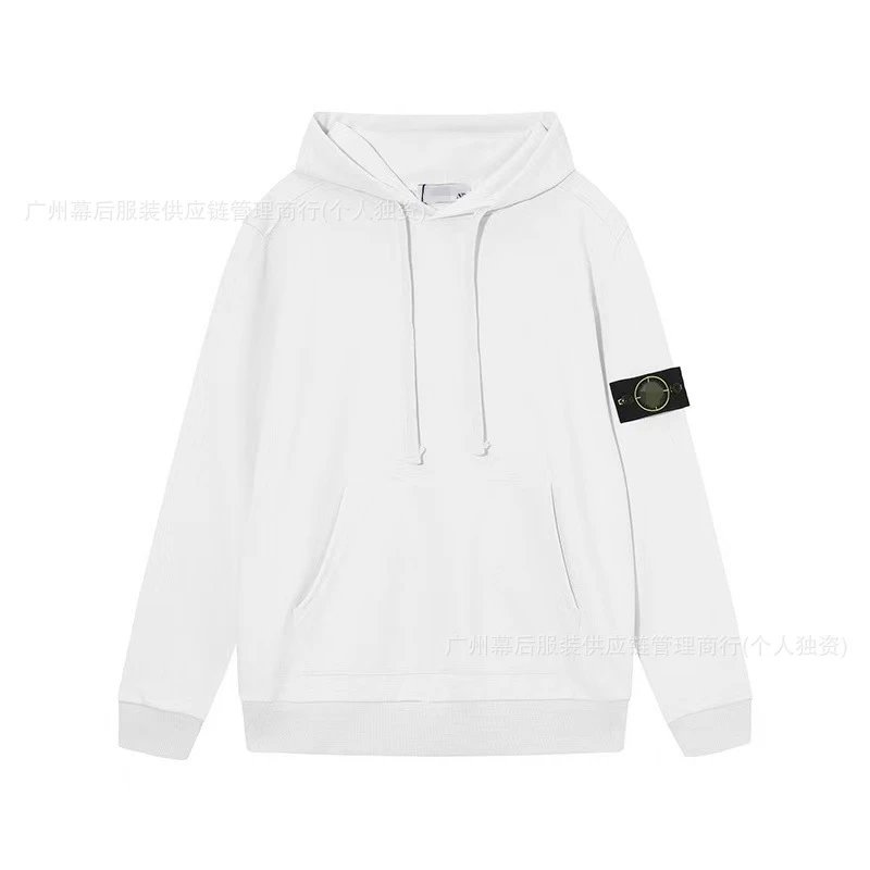 Stone Island Hoodies & Sweatshirts Pullover hoodie with compass sleeve badge and kangaroo pocket image 4