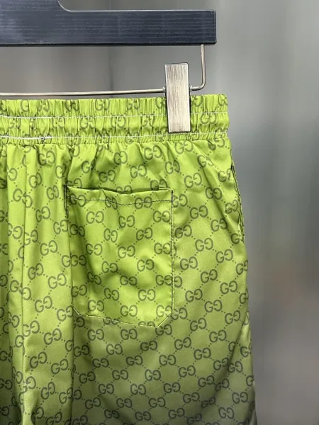 Gucci GG Monogram Print Swim Shorts Lime Green - 26