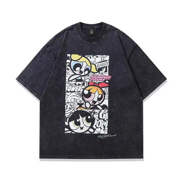 The Powerpuff Girls T-Shirts Oversized Graphic T-Shirt product detail image 6