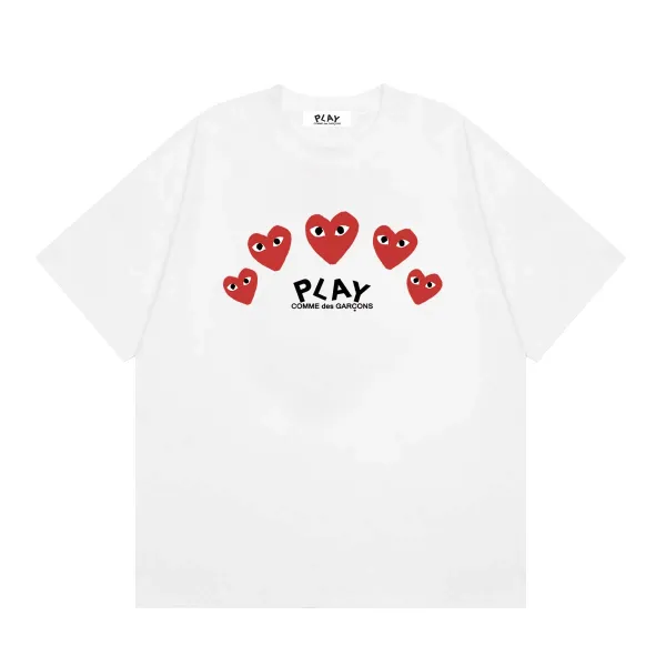 Comme des Garçons Play Heart Eyes Pink T-Shirt - 19