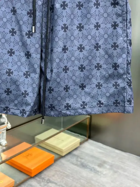 Versace Floral Print Navy Blue Drawstring Shorts - 14