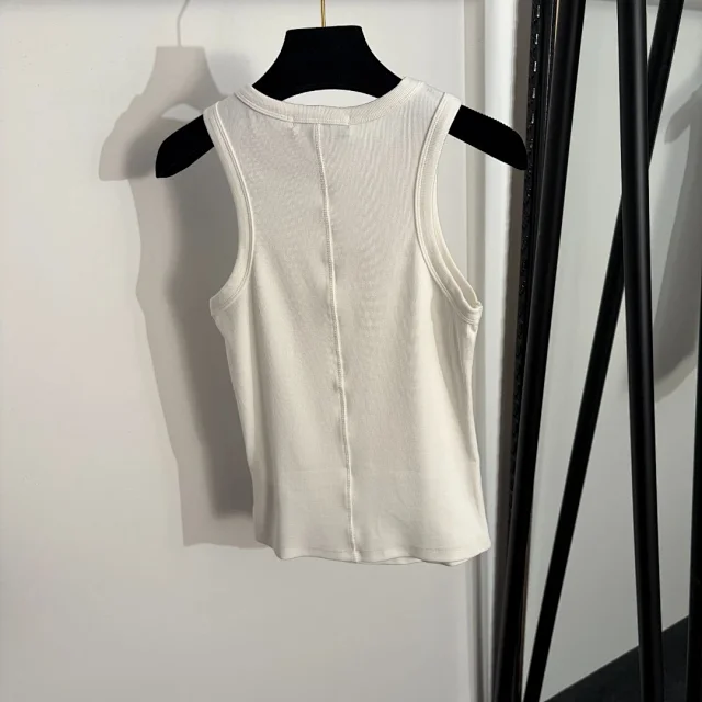 Valentino Vests Ribbed Sleeveless Tank Top product detail image 3