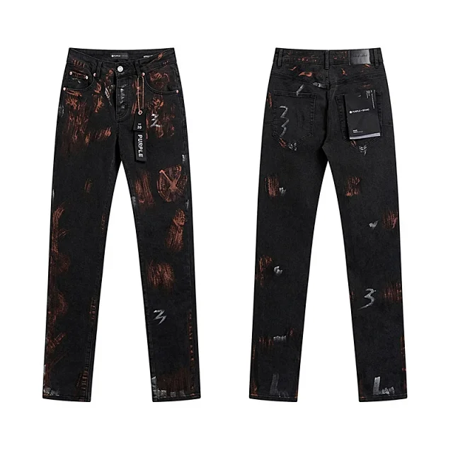 Purple Brand Jeans Printed and distressed denim product detail image 5