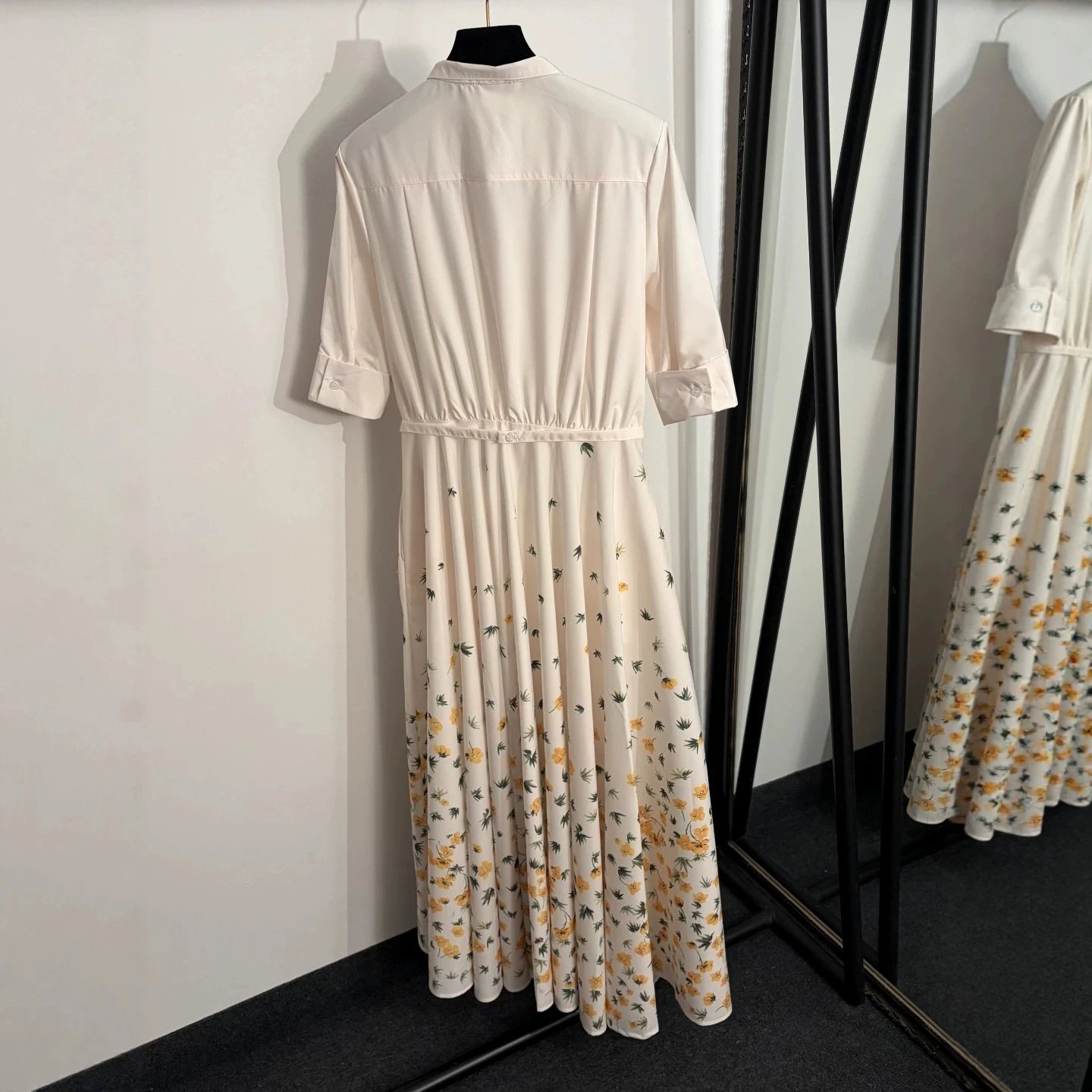 Unbranded Dresses Floral Print Tie-Waist Shirt Dress image 2