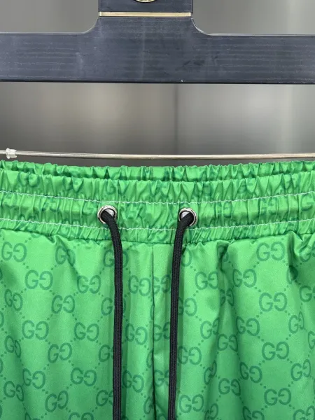 Gucci GG Monogram Print Swim Shorts Lime Green - 32