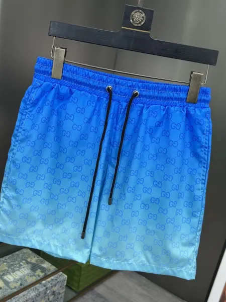 Gucci GG Monogram Print Swim Shorts Lime Green - 74