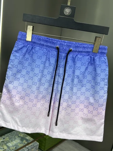 Gucci GG Monogram Print Swim Shorts Lime Green - 83