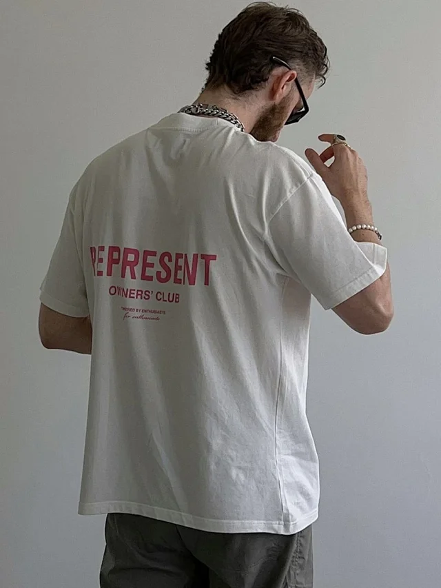Represent T-Shirts Owners' Club Logo Print Oversized T-Shirt product detail image 30
