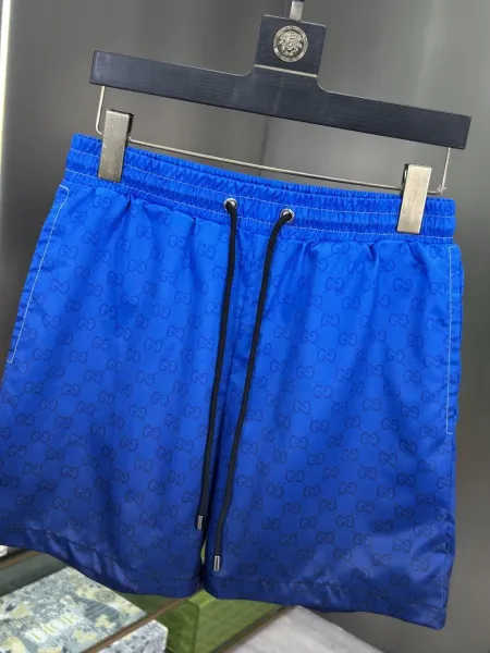 Gucci GG Monogram Print Swim Shorts Lime Green - 41