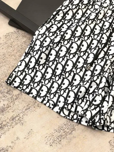 Dior Oblique Print Blue and White Shorts - 17