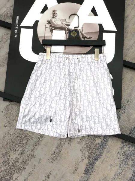 Dior Oblique Print Blue and White Shorts - 31