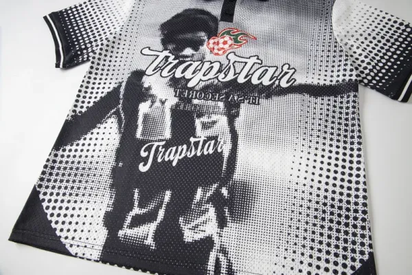 Trapstar Graphic Print Long-Sleeve Jersey in Blue Multicolor - 14