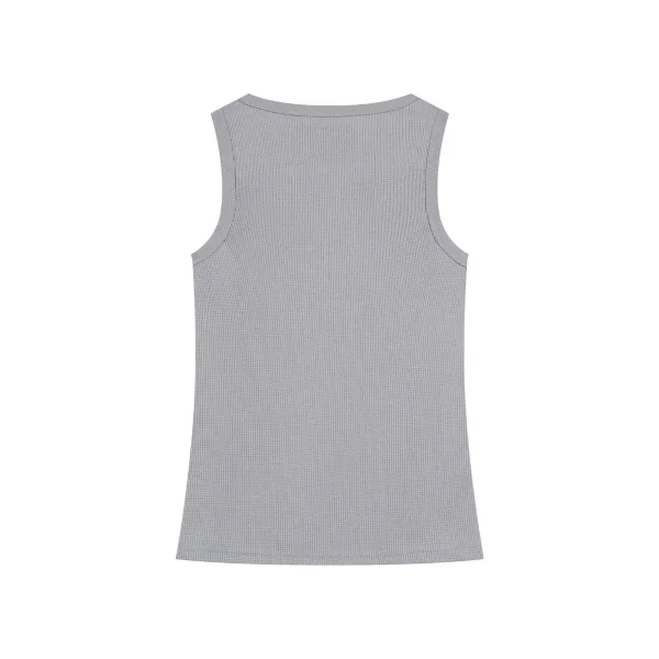 Trapstar Ribbed Tank Top Gray Vest-Top - 22