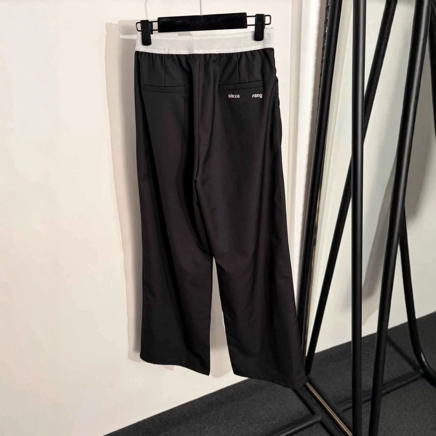Alexander Wang Trousers Logo Waistband Wide-Leg image 3