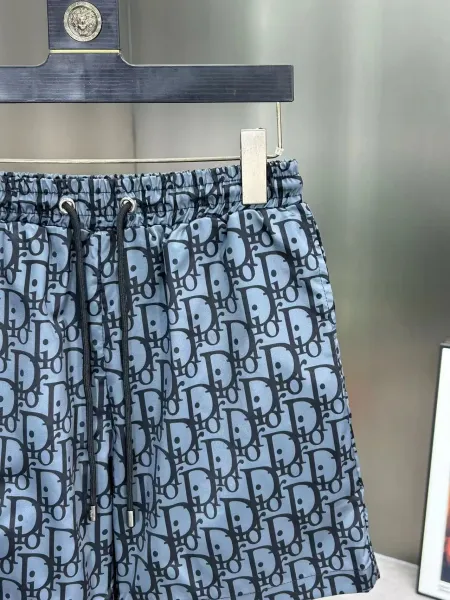 Dior Oblique Print Blue and White Shorts - 10