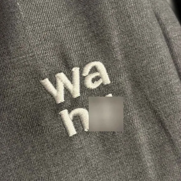 Alexander Wang Wa.n Logo Black Relaxed Fit Pants - 10