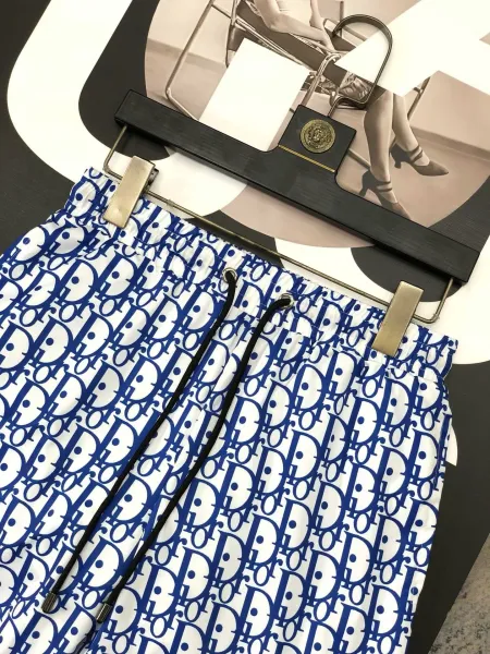 Dior Oblique Print Blue and White Shorts - 21