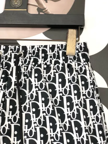 Dior Oblique Print Blue and White Shorts - 28