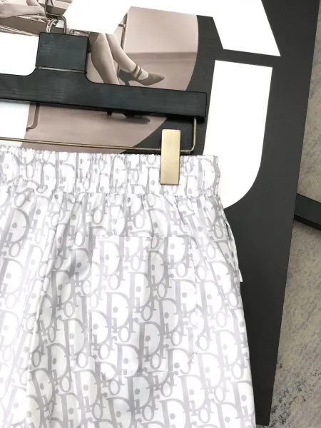 Dior Oblique Print Blue and White Shorts - 35