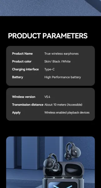 Design High-End TWS Earbuds Black True Wireless Earbuds Tws Earbuds - 18