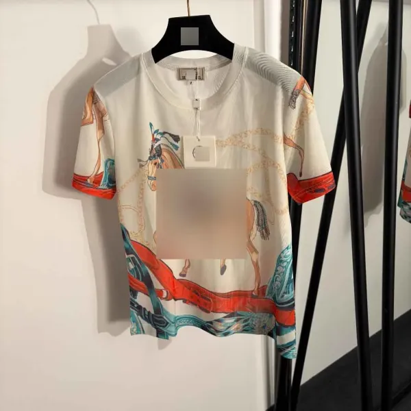 Hermès Horse Print T-Shirt and Tulle Skirt Set Multicolor - 7