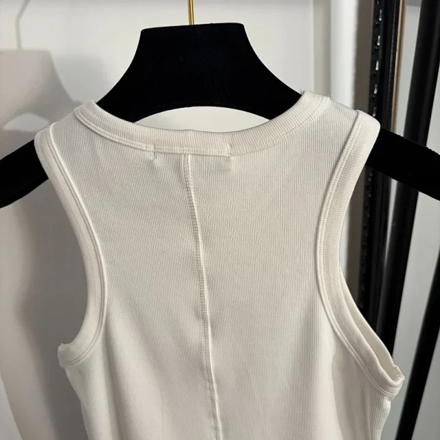 Valentino Vests Ribbed Sleeveless Tank Top product detail image 6