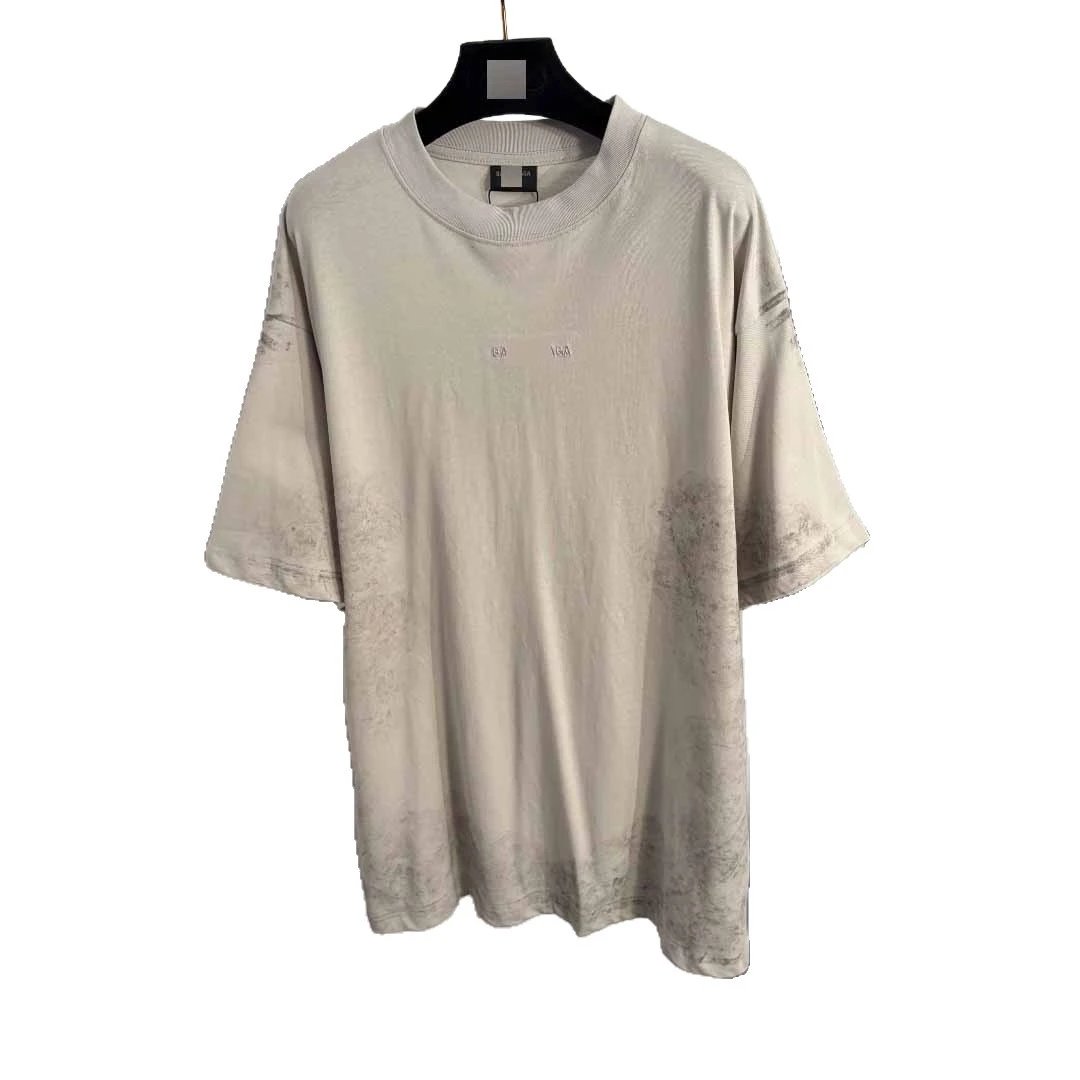 Unbranded T-Shirts Oversized distressed embroidered-logo T-shirt image 5