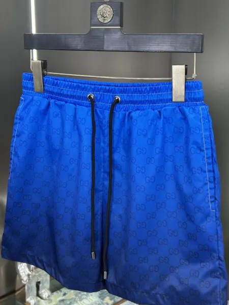Gucci GG Monogram Print Swim Shorts Lime Green - 44