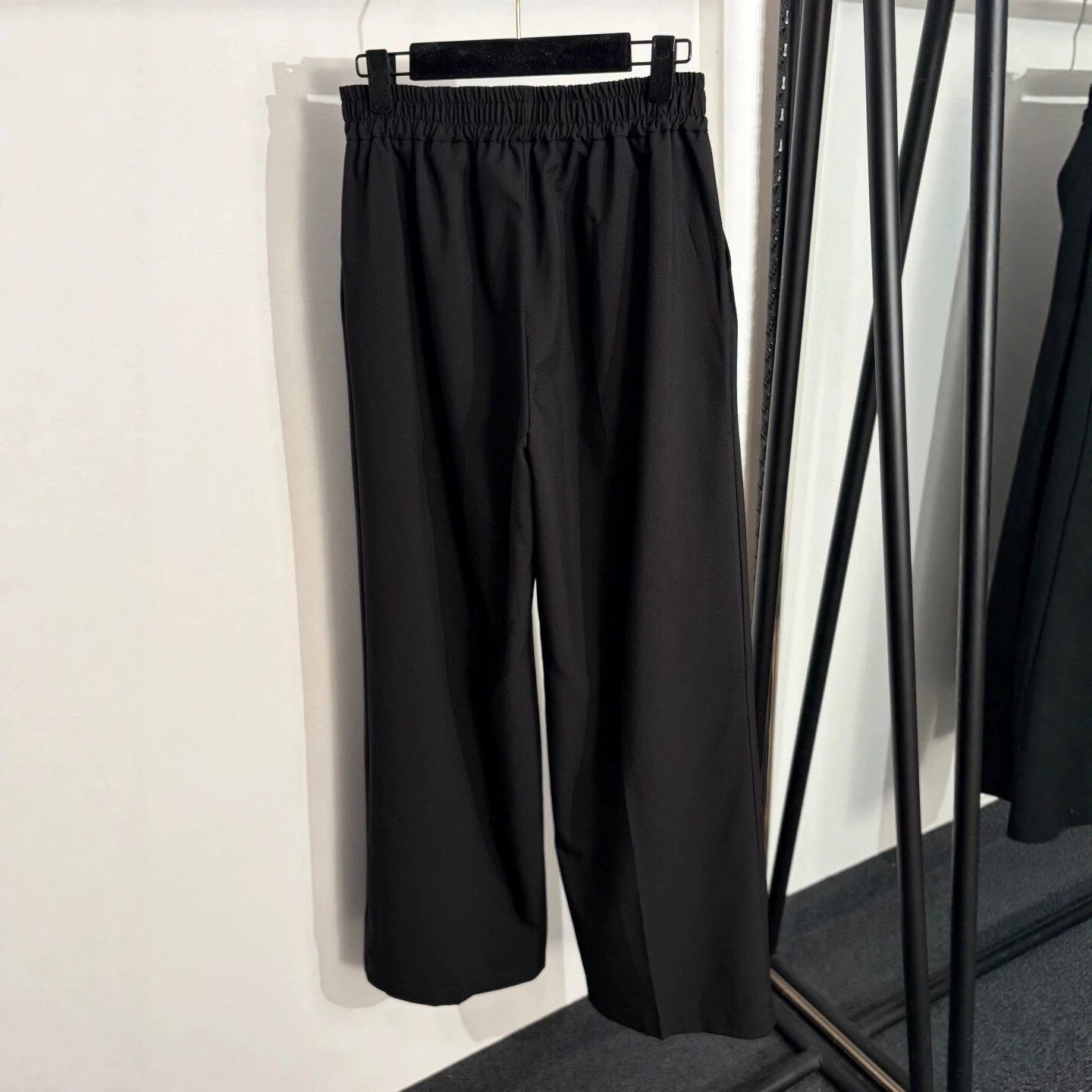 Celine Trousers Elastic-Waist Wide-Leg image 4