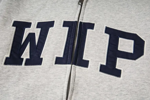 Design WIP Arch Logo Zip-Up Hoodie Black Hoodie - 15
