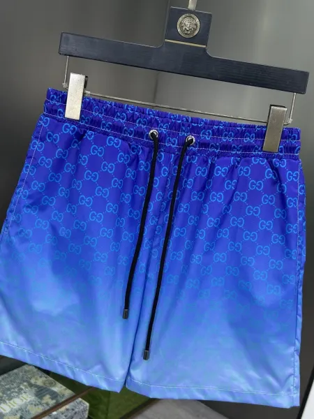 Gucci GG Monogram Print Swim Shorts Lime Green - 60