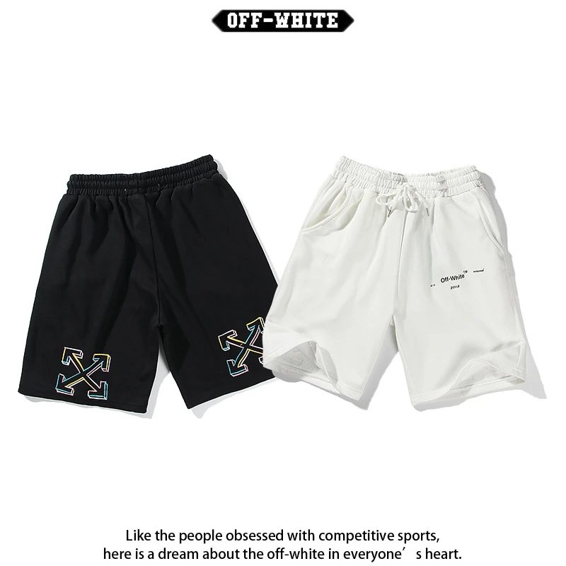 Off-White Shorts Drawstring graphic-print image 4