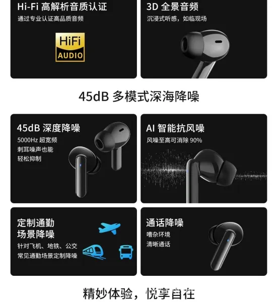 Design TWS Earbuds Light Grass Green Noise-Cancelling Wireless Earphones - 4