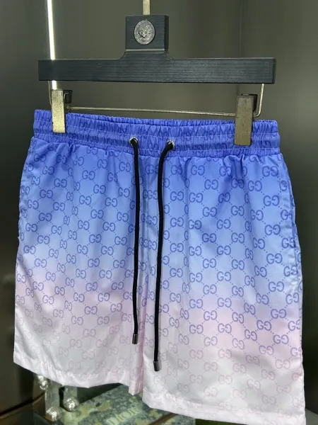 Gucci GG Monogram Print Swim Shorts Lime Green - 80