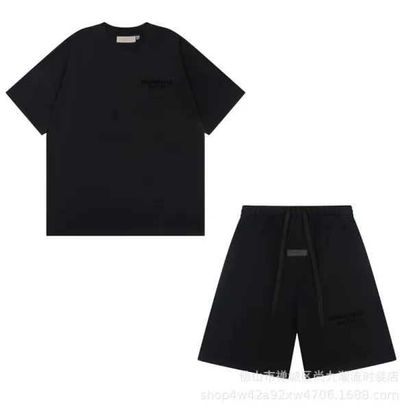 Fear of God Essentials Logo Print Heather Gray T-Shirt - 8