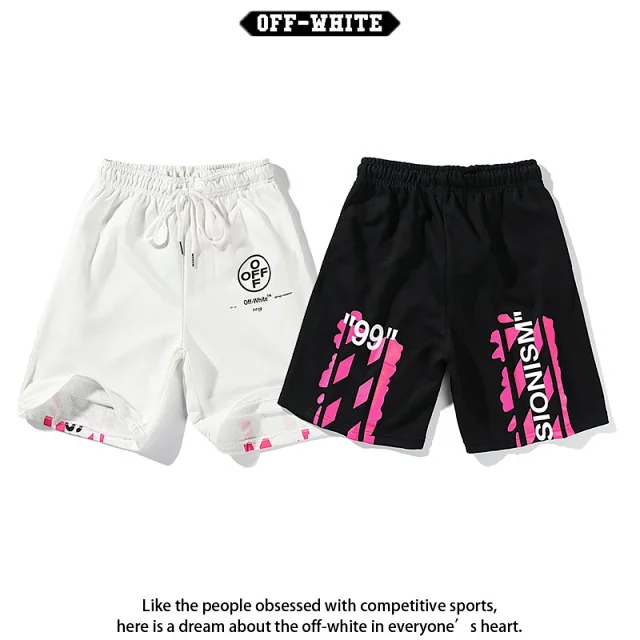 Off-White Shorts Drawstring graphic-print product detail image 3