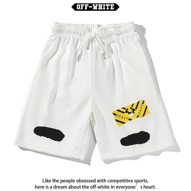Off-White Shorts Drawstring graphic-print product detail image 7