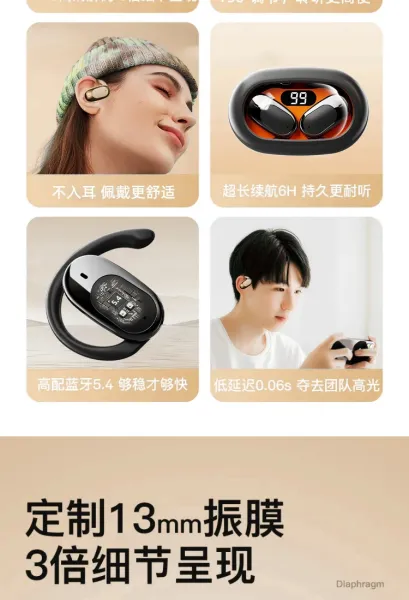 Design TWS Earbuds with Metallic Finish White / Gray True Wireless Earphones - 7