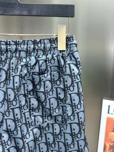 Dior Oblique Print Blue and White Shorts - 4