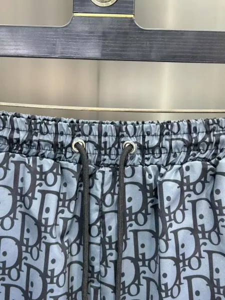 Dior Oblique Print Blue and White Shorts - 8