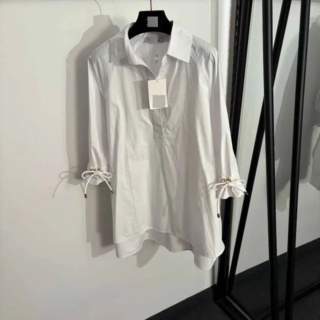 Unbranded Shirts Collared tunic shirt with drawstring cuffs product detail image 2