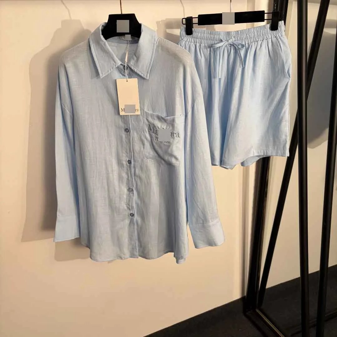 Mauri Linen Blue Lon