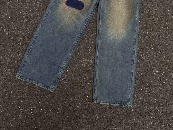 Denim Tears Patchwork Straight-Leg Distressed Jeans - 19