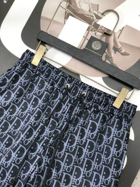 Dior Oblique Print Blue and White Shorts - 41