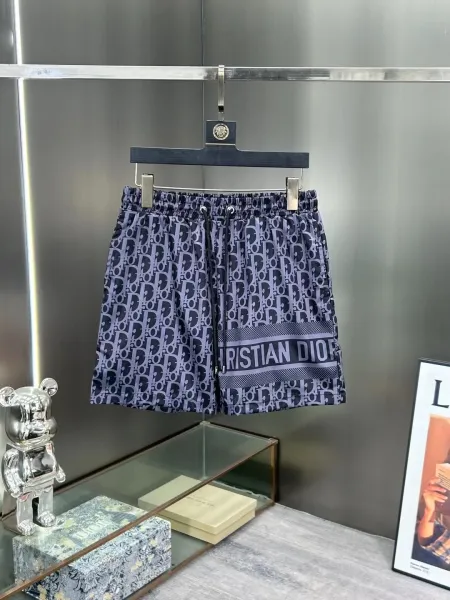 Dior Oblique Print Swim Shorts White / Black - 20