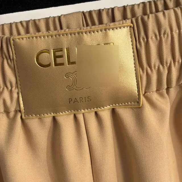 Celine Trousers Elastic-Waist Wide-Leg product detail image 6